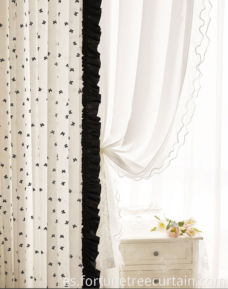 Flocking Jacquard Curtain